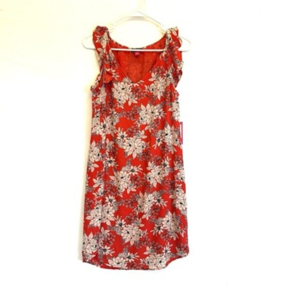 Vince Camuto Women’s Red Floral Sleeveless Dress Size 2